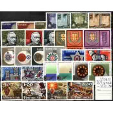 PORTUGAL, 1970, ANO COMPLETO, 28 VALORES, MNH